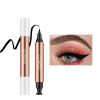 1PC Super Double-headed Black Liquid Eyeliner Pencil Waterproof Triangle Shape Seal Stamp Tattoo Eyes Liner Makeup