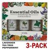 3 Pack - Aromatherapy Essential Oils Gift Set For Humidifiers Oil Diffuser Mist