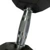 Gymenist, 10lb Rubber Hex Dumbbell, Pair