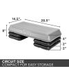 Original Aerobic Platform â€“ Circuit Size Grey Aerobic Platform and Four Original Black Risers Included