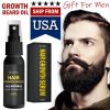 Mens Beard Growth Oil Serum Fast Growing Mustache Facial Hair Treatment For Men