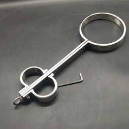 Stainless Steel Hand Neck Restraint Handcuffs (Option: Women)