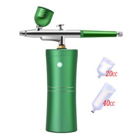 Gradual Enhancement Airbrush Integrated Machine Airbrush Model (Option: Green-USB)