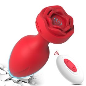 Women's Charging 10-frequency APP Remote Control Vibration Toy (Option: Rose Remote Control Red)