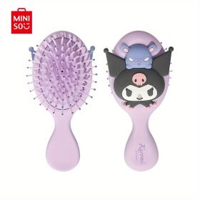 Miniso Cinnamoroll Kuromi Air Cushion Massage Comb - Cute Sanrio Girl's Hair Accessory (Color: Kuromi)