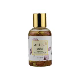 Luxurious Rose Petal Body Oil with Natural Oils (Material: Lemon & Grapefruit)