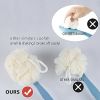 Double-sided Bath Brush Home Bathroom Scrub Artifact Back Brush Long Handle Soft Hair Scrub Brush Scrub Mud Bath Body Brush